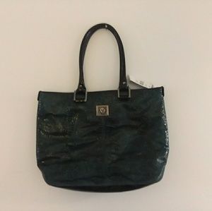 NWT Anne Klein Crocodile Texture Tote Bag